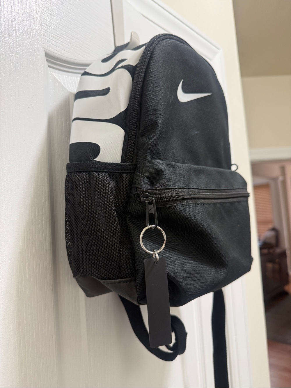 Nike Black & White Mini Backpack - Iconic Swoosh - Picture 14 of 16